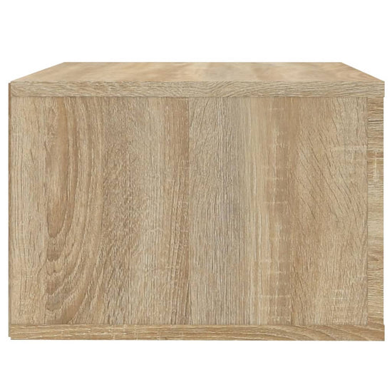 Nachtkastje wandgemonteerd 50x36x25 cm sonoma eikenkleurig MeubelReus