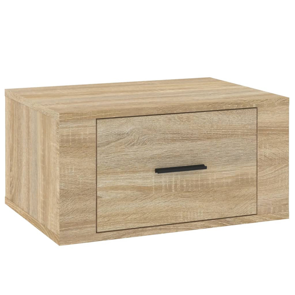 Nachtkastjes 2 st wandgemonteerd 50x36x25 cm sonoma eikenkleur MeubelReus