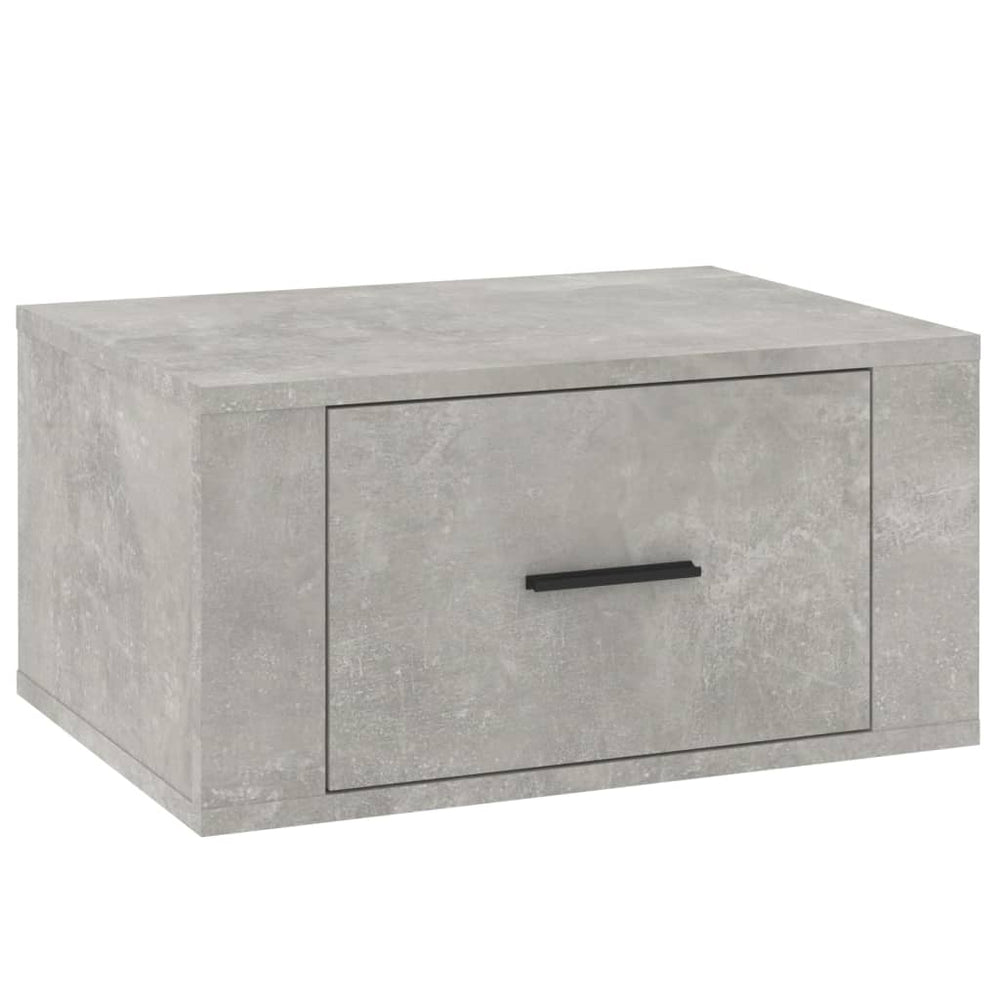 Nachtkastjes 2 st wandgemonteerd 50x36x25 cm betongrijs MeubelReus