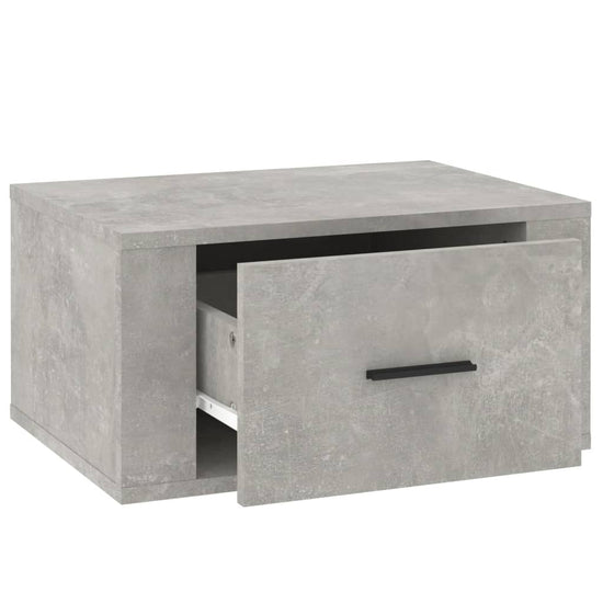 Nachtkastjes 2 st wandgemonteerd 50x36x25 cm betongrijs MeubelReus