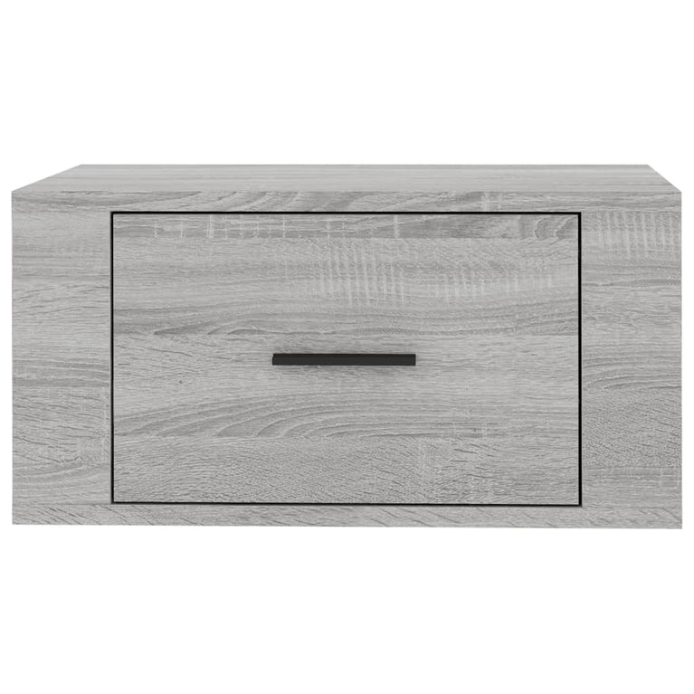 Nachtkastje wandgemonteerd 50x36x25 cm grijs sonoma eikenkleur MeubelReus