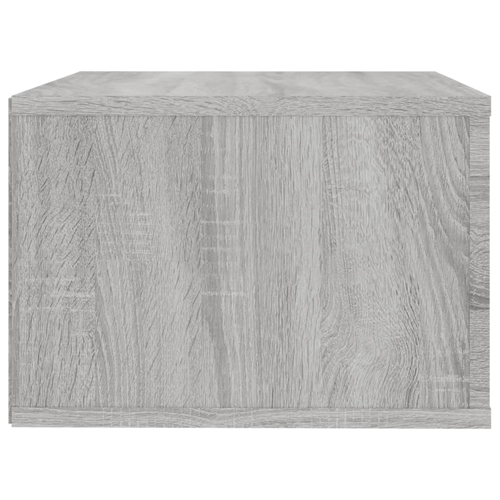 Nachtkastje wandgemonteerd 50x36x25 cm grijs sonoma eikenkleur MeubelReus