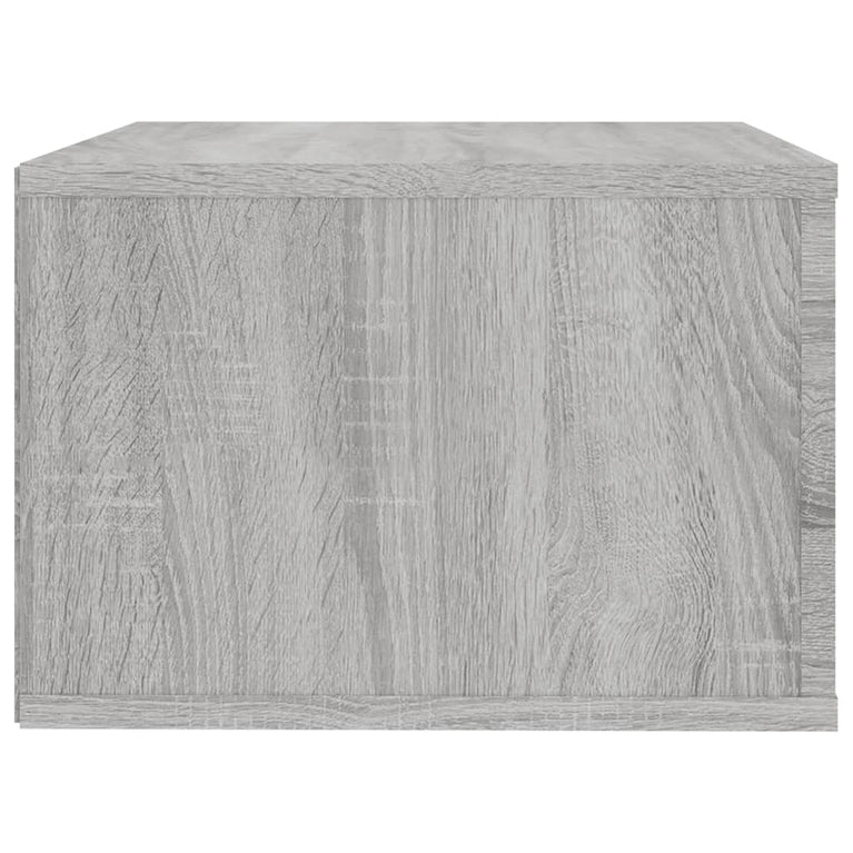 Nachtkastje wandgemonteerd 50x36x25 cm grijs sonoma eikenkleur MeubelReus