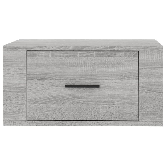 Nachtkastjes 2 st wandgemonteerd 50x36x25 cm grijs sonoma eiken MeubelReus