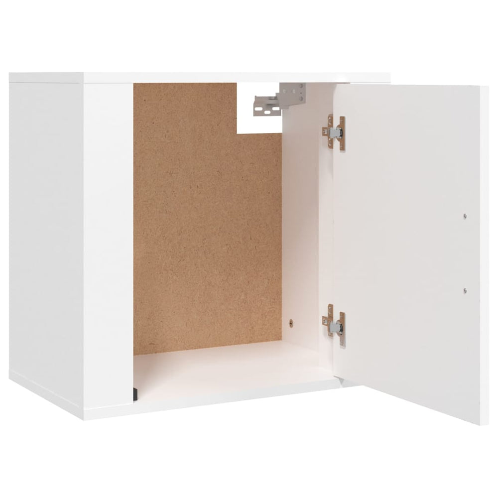 Nachtkastjes 2 st wandgemonteerd 50x30x47 cm wit MeubelReus