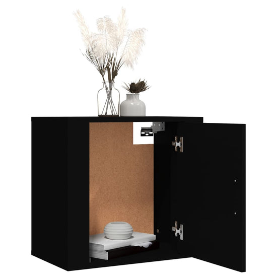 Nachtkastjes 2 st wandgemonteerd 50x30x47 cm zwart MeubelReus