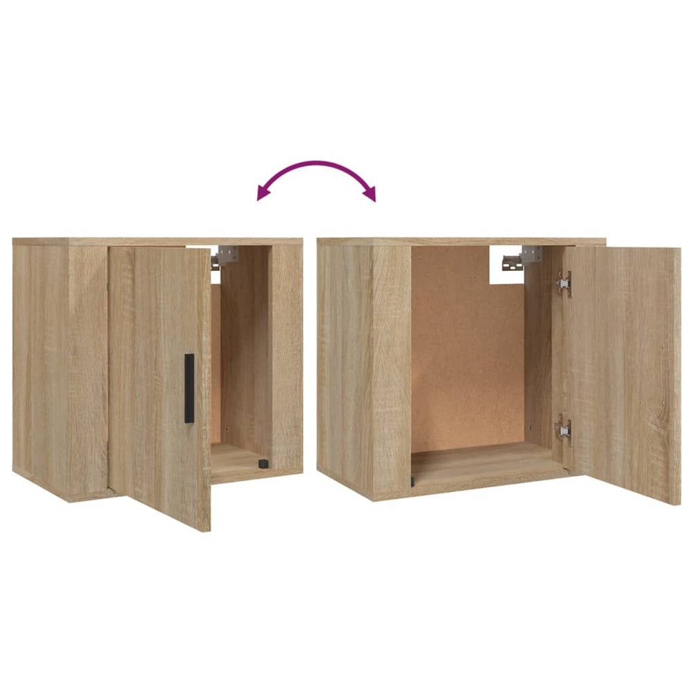 Nachtkastjes 2 st wandgemonteerd 50x30x47 cm sonoma eikenkleur MeubelReus