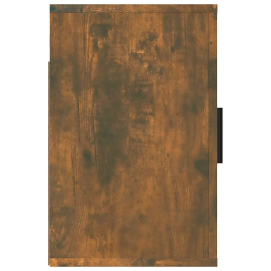 Nachtkastje wandgemonteerd 50x30x47 cm gerookt eikenkleurig MeubelReus