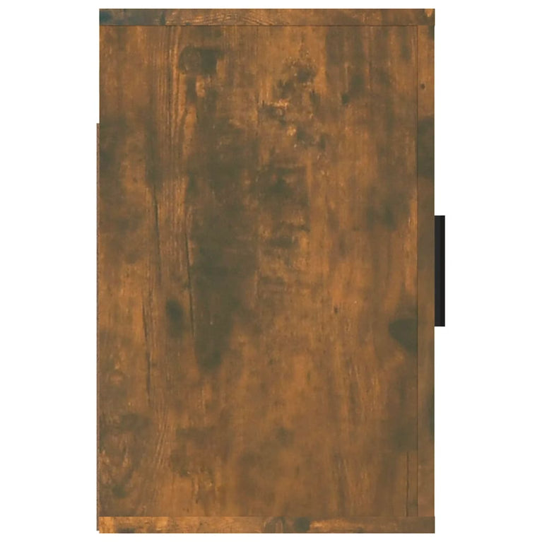 Nachtkastje wandgemonteerd 50x30x47 cm gerookt eikenkleurig MeubelReus