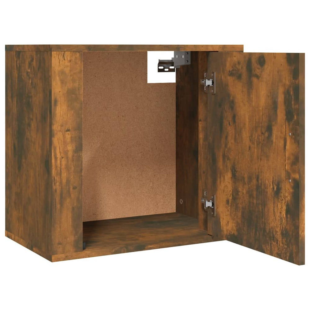 Nachtkastjes 2 st wandgemonteerd 50x30x47 cm gerookt eikenkleur MeubelReus