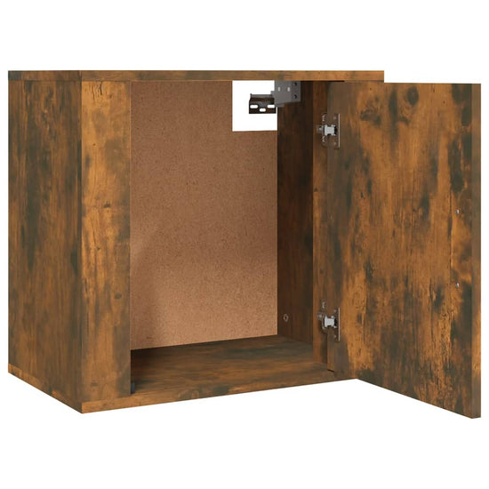Nachtkastjes 2 st wandgemonteerd 50x30x47 cm gerookt eikenkleur MeubelReus