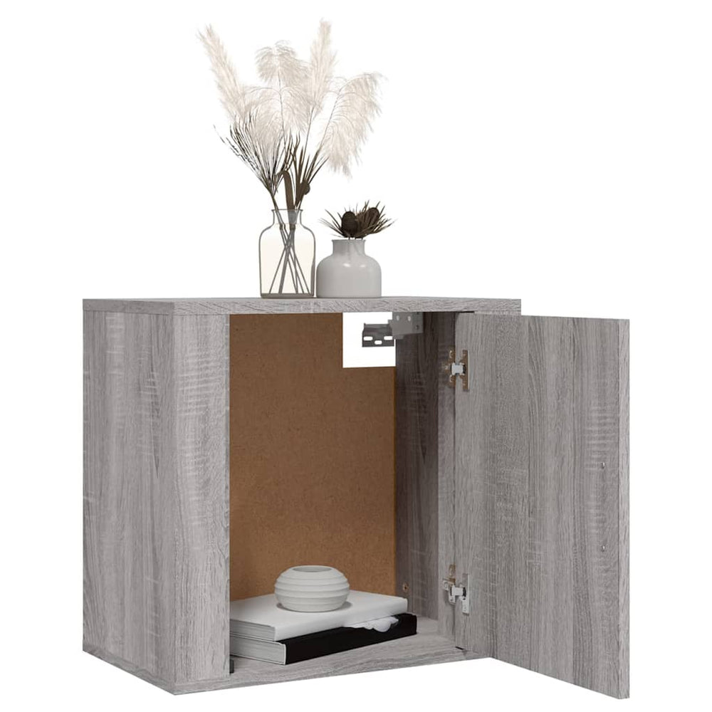 Nachtkastjes 2 st wandgemonteerd 50x30x47 cm grijs sonoma eiken MeubelReus