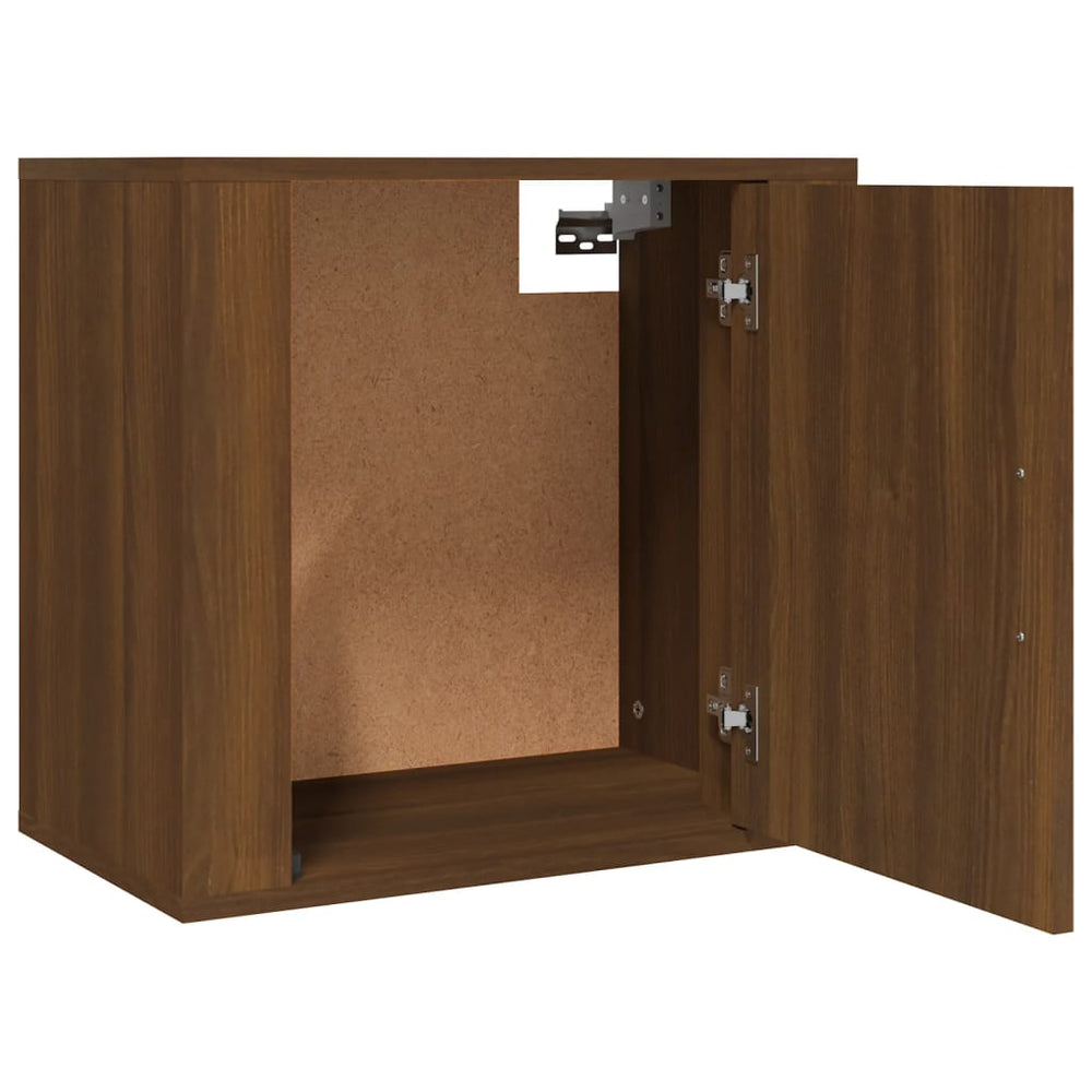 Nachtkastjes 2 st wandgemonteerd 50x30x47 cm bruin eikenkleur MeubelReus