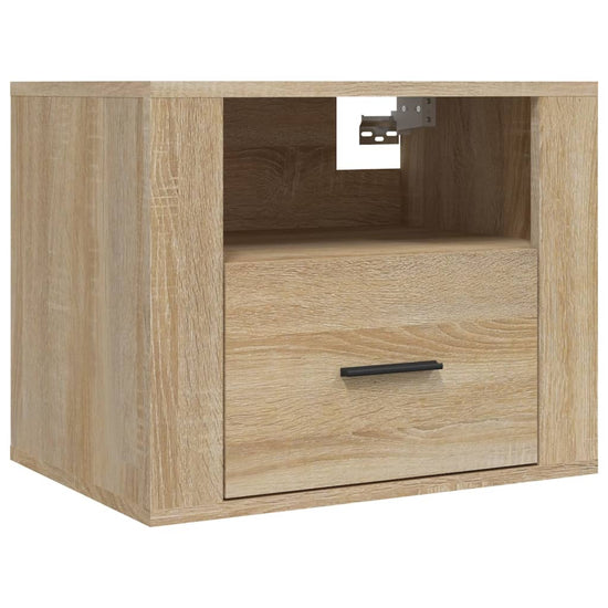Nachtkastjes 2 st wandgemonteerd 50x36x40 cm sonoma eikenkleur MeubelReus