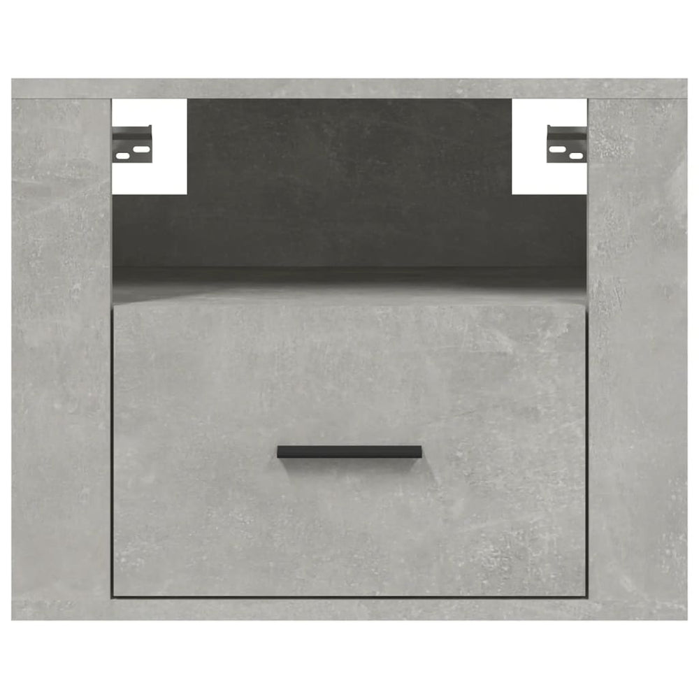 Nachtkastje wandgemonteerd 50x36x40 cm betongrijs MeubelReus