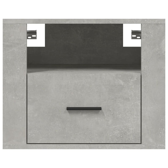 Nachtkastje wandgemonteerd 50x36x40 cm betongrijs MeubelReus
