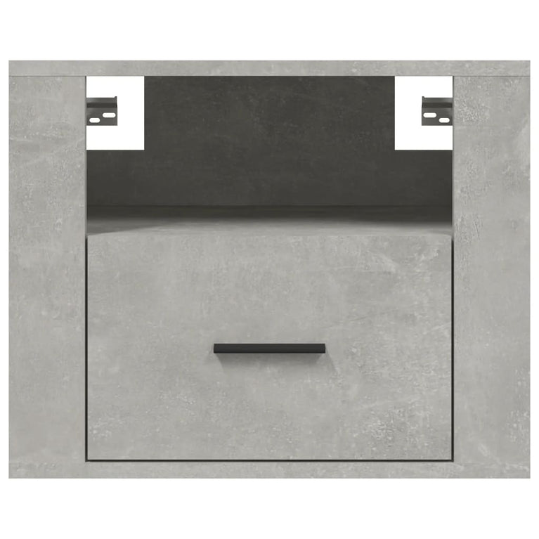 Nachtkastje wandgemonteerd 50x36x40 cm betongrijs MeubelReus