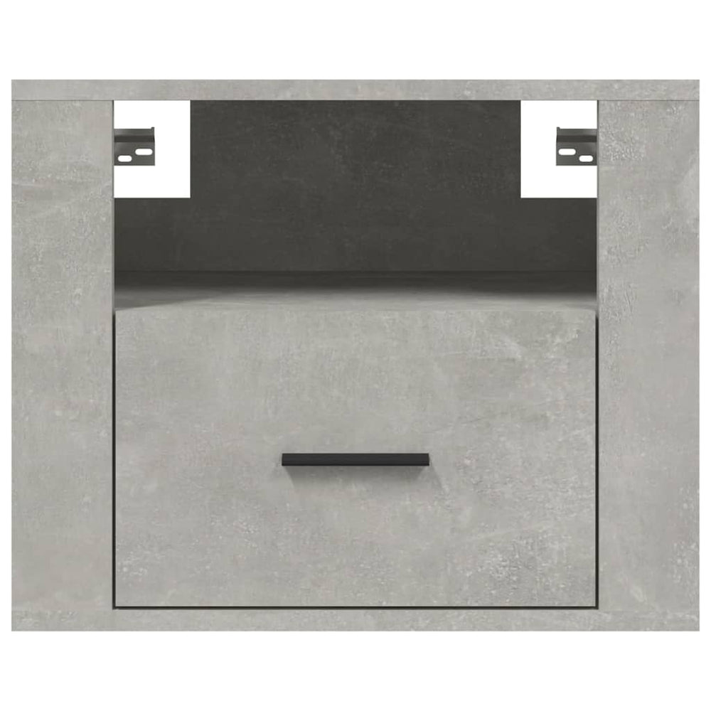 Nachtkastjes 2 st wandgemonteerd 50x36x40 cm betongrijs MeubelReus
