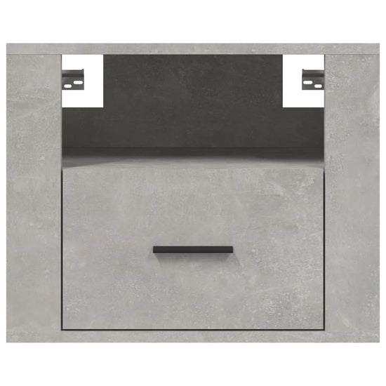 Nachtkastjes 2 st wandgemonteerd 50x36x40 cm betongrijs MeubelReus