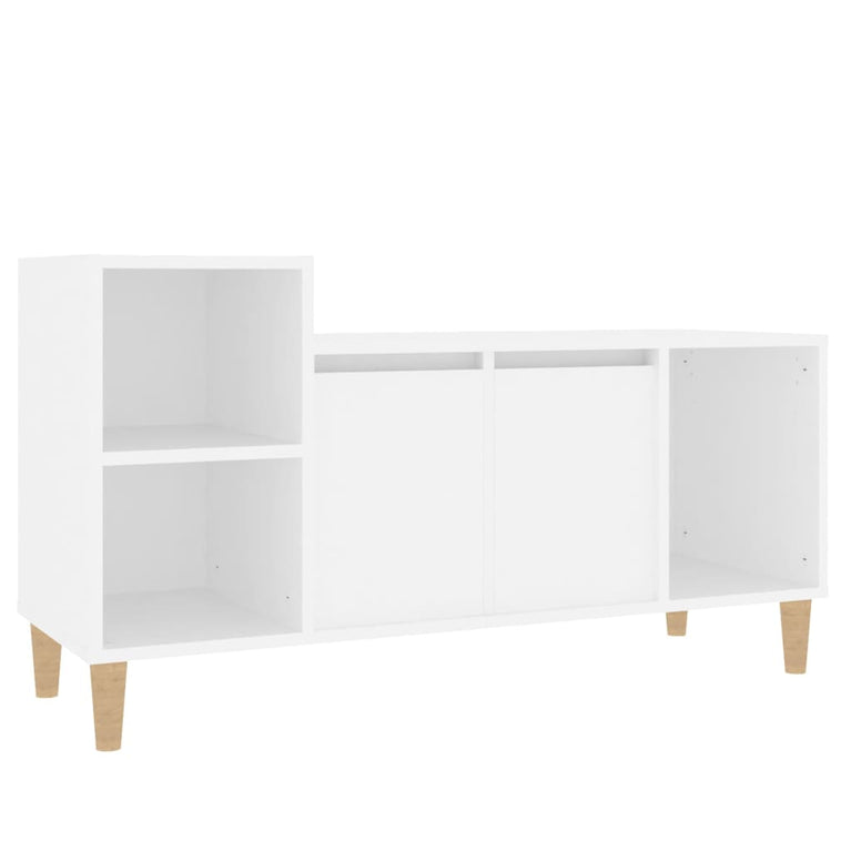 Tv-meubel 100x35x55 cm bewerkt hout wit MeubelReus