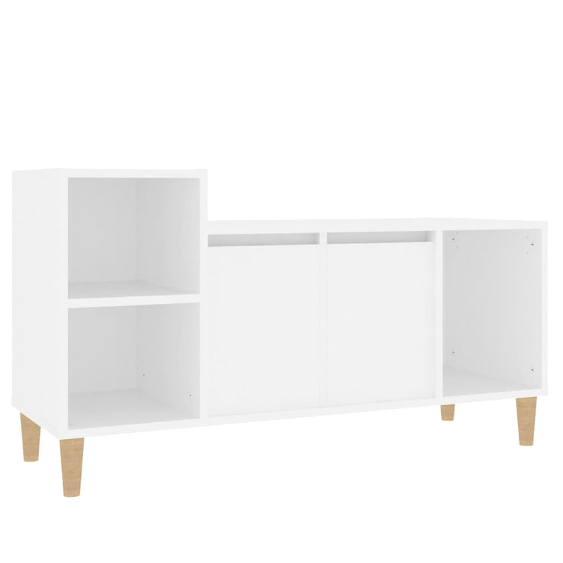 Tv-meubel 100x35x55 cm bewerkt hout wit MeubelReus