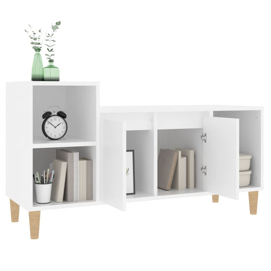 Tv-meubel 100x35x55 cm bewerkt hout wit MeubelReus