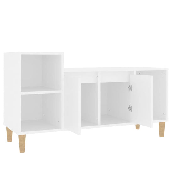 Tv-meubel 100x35x55 cm bewerkt hout wit MeubelReus