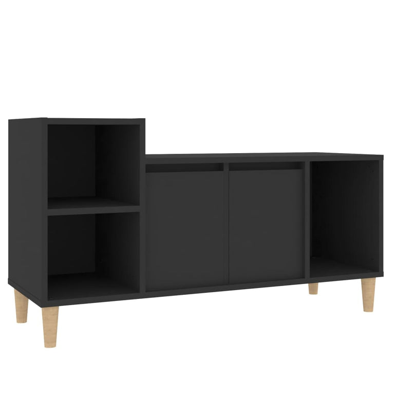 Tv-meubel 100x35x55 cm bewerkt hout zwart MeubelReus