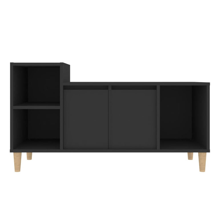 Tv-meubel 100x35x55 cm bewerkt hout zwart MeubelReus