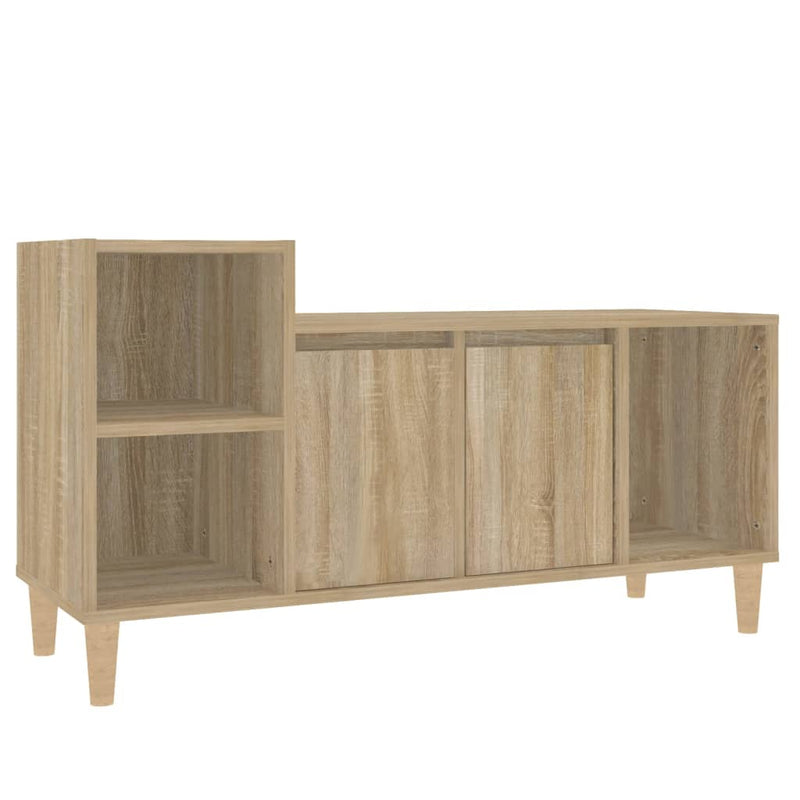 Tv-meubel 100x35x55 cm bewerkt hout sonoma eikenkleurig MeubelReus