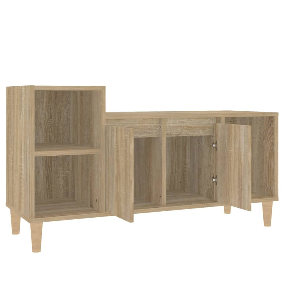 Tv-meubel 100x35x55 cm bewerkt hout sonoma eikenkleurig MeubelReus