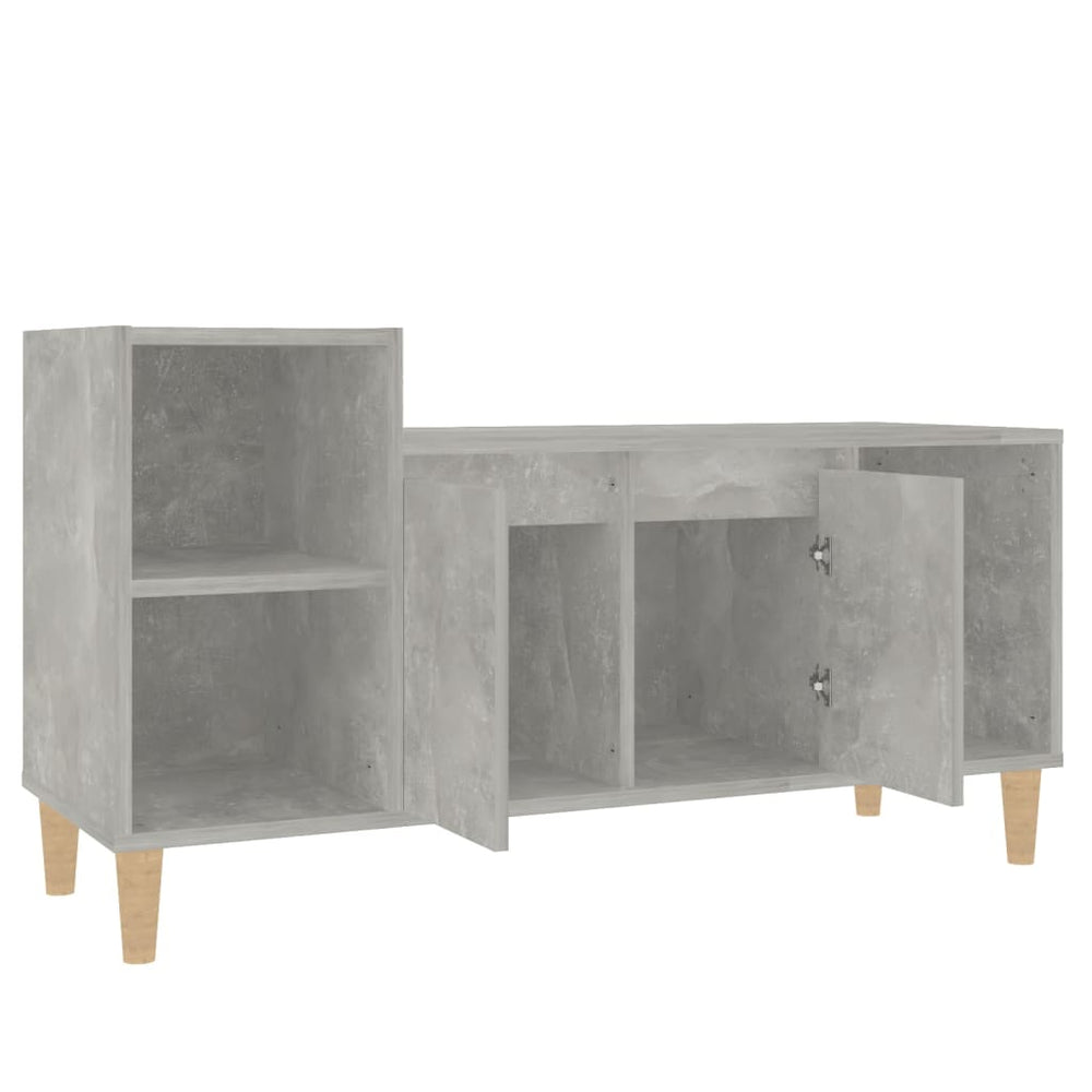 Tv-meubel 100x35x55 cm bewerkt hout betongrijs MeubelReus