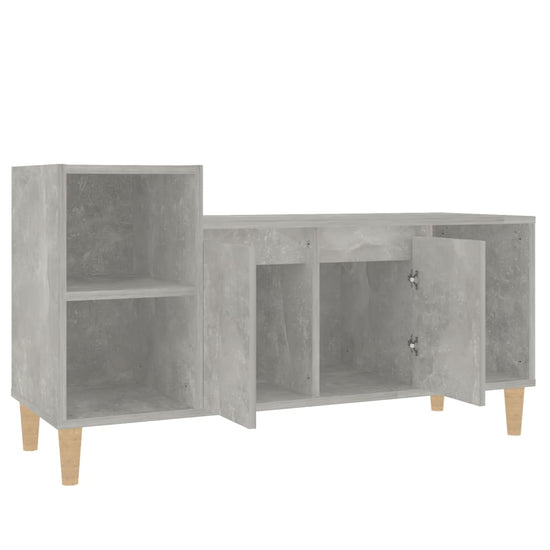 Tv-meubel 100x35x55 cm bewerkt hout betongrijs MeubelReus