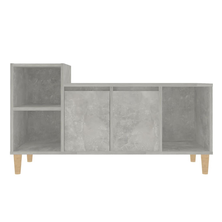 Tv-meubel 100x35x55 cm bewerkt hout betongrijs MeubelReus