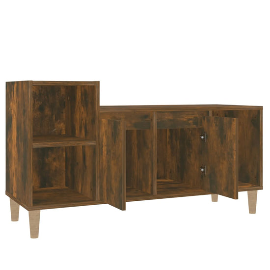 Tv-meubel 100x35x55 cm bewerkt hout gerookt eikenkleurig MeubelReus