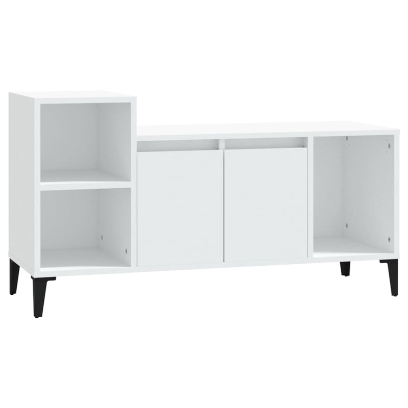 Tv-meubel 100x35x55 cm bewerkt hout wit MeubelReus