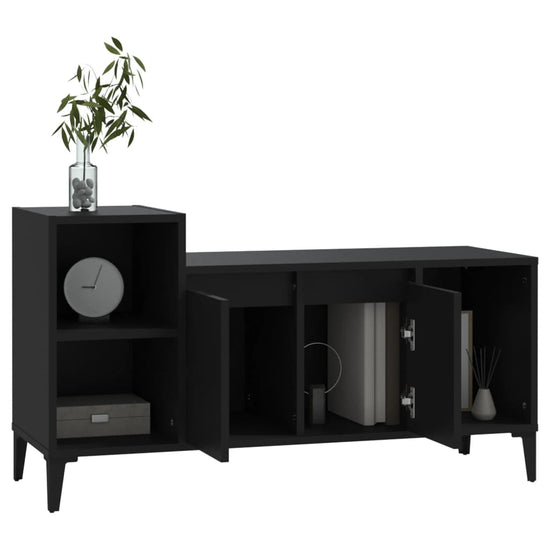 Tv-meubel 100x35x55 cm bewerkt hout zwart MeubelReus