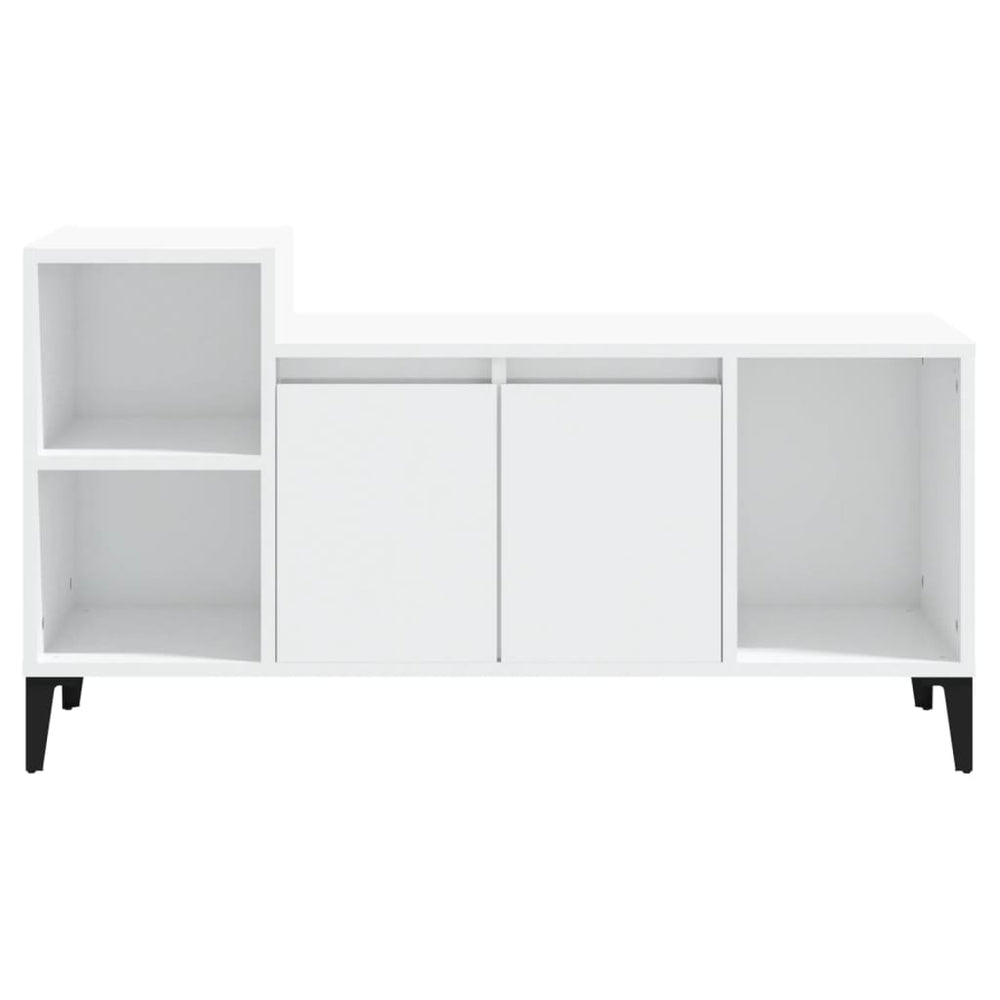 Tv-meubel 100x35x55 cm bewerkt hout hoogglans wit MeubelReus