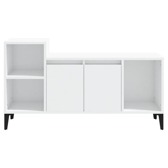 Tv-meubel 100x35x55 cm bewerkt hout hoogglans wit MeubelReus