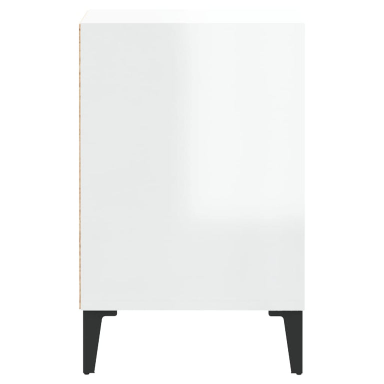 Tv-meubel 100x35x55 cm bewerkt hout hoogglans wit MeubelReus