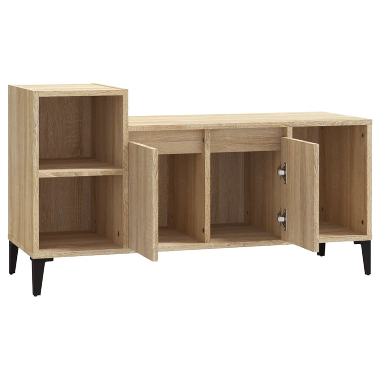Tv-meubel 100x35x55 cm bewerkt hout sonoma eikenkleurig MeubelReus