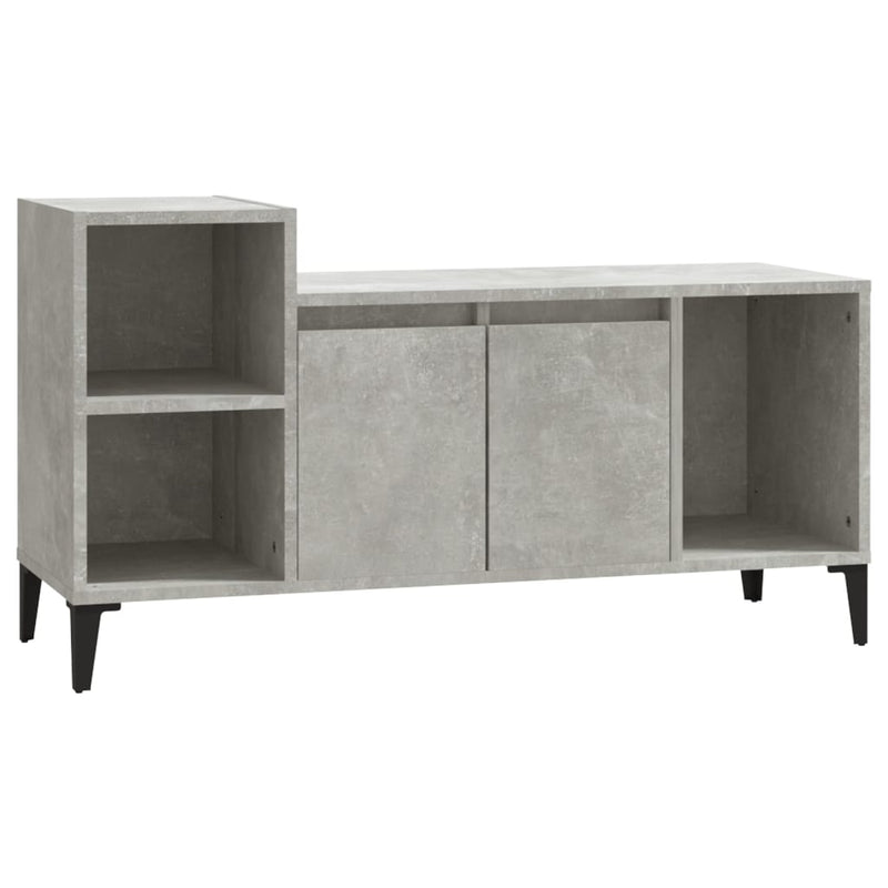 Tv-meubel 100x35x55 cm bewerkt hout betongrijs MeubelReus