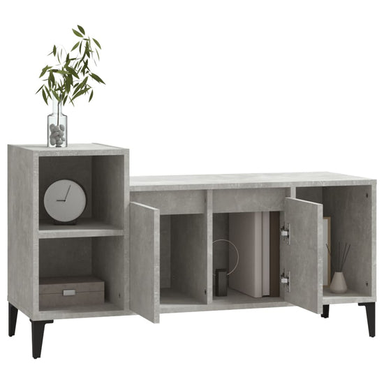 Tv-meubel 100x35x55 cm bewerkt hout betongrijs MeubelReus