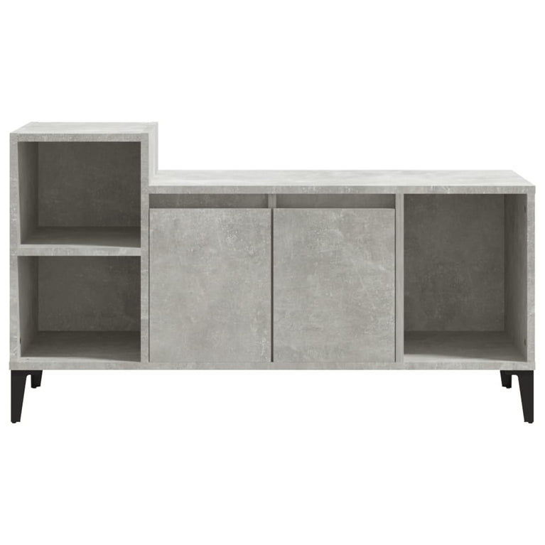 Tv-meubel 100x35x55 cm bewerkt hout betongrijs MeubelReus