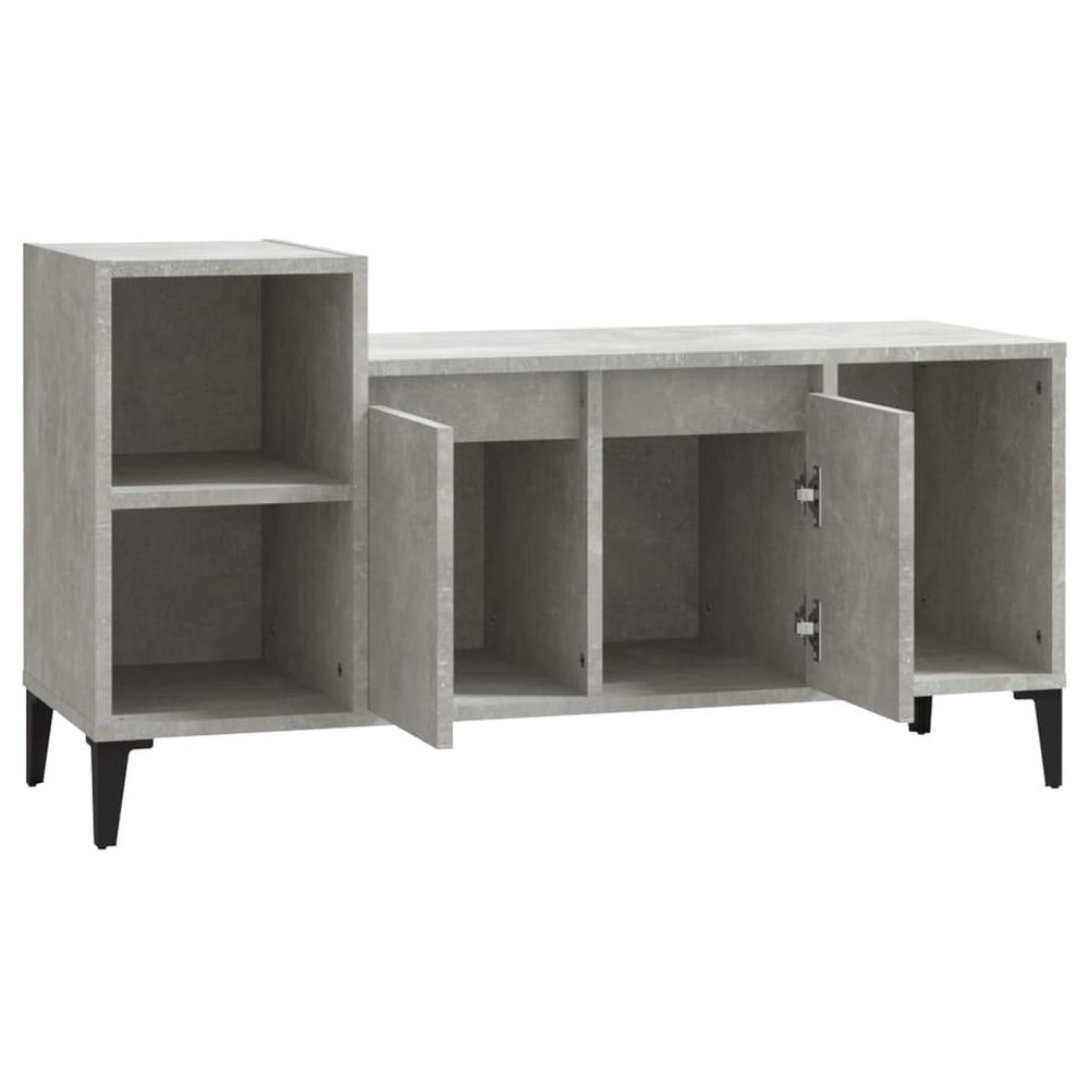 Tv-meubel 100x35x55 cm bewerkt hout betongrijs MeubelReus