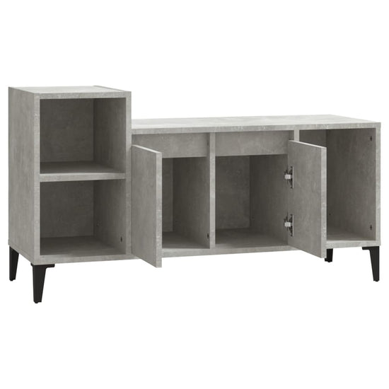 Tv-meubel 100x35x55 cm bewerkt hout betongrijs MeubelReus