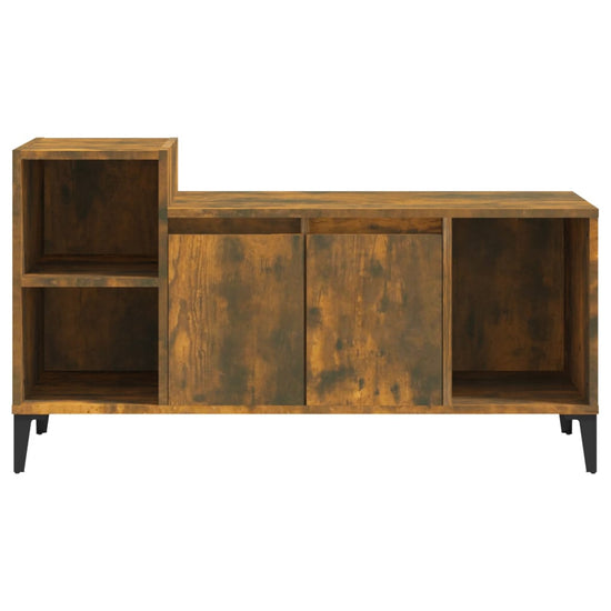 Tv-meubel 100x35x55 cm bewerkt hout gerookt eikenkleurig MeubelReus