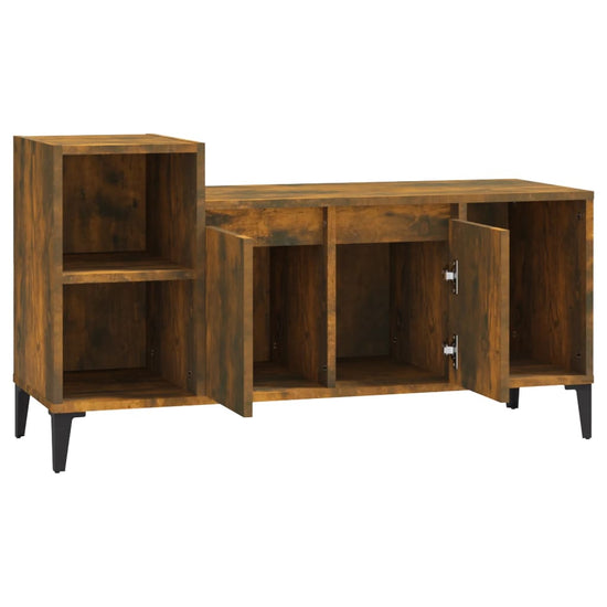 Tv-meubel 100x35x55 cm bewerkt hout gerookt eikenkleurig MeubelReus
