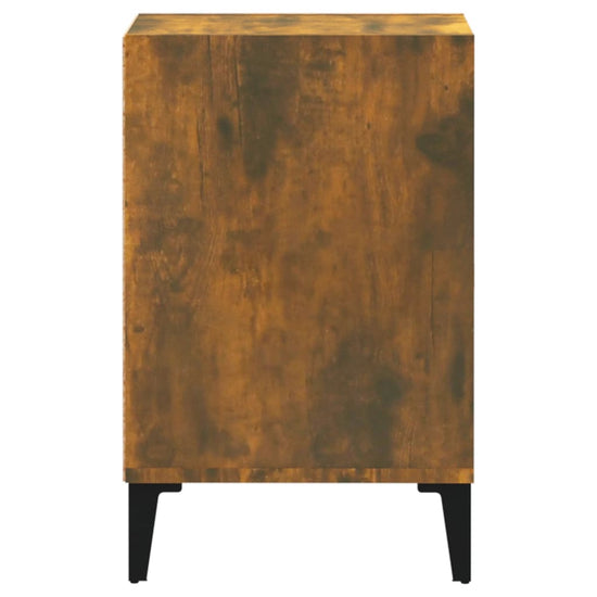 Tv-meubel 100x35x55 cm bewerkt hout gerookt eikenkleurig MeubelReus