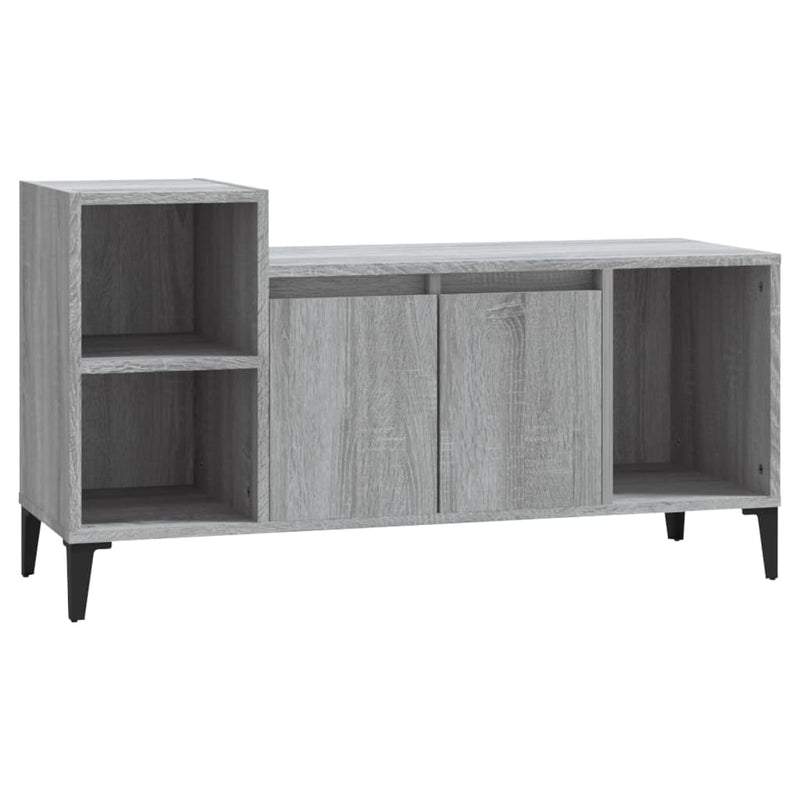 Tv-meubel 100x35x55 cm bewerkt hout grijs sonoma eikenkleurig MeubelReus